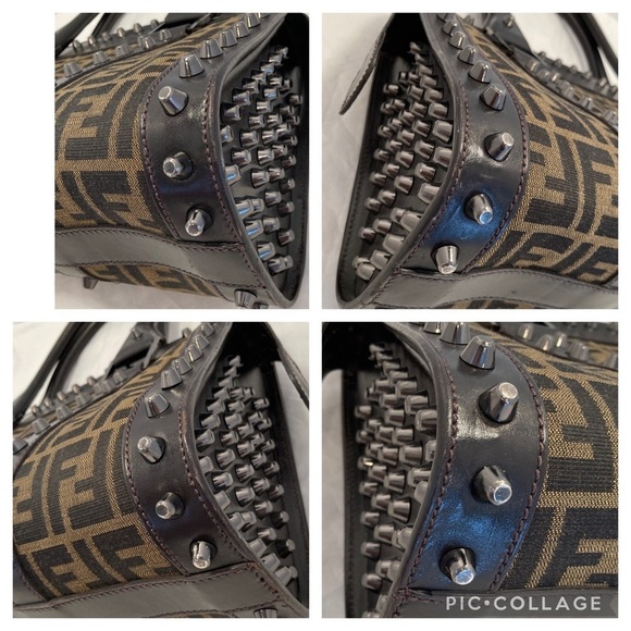 𝅺sale Fendi Studded Satchel - Picture 9 of 15